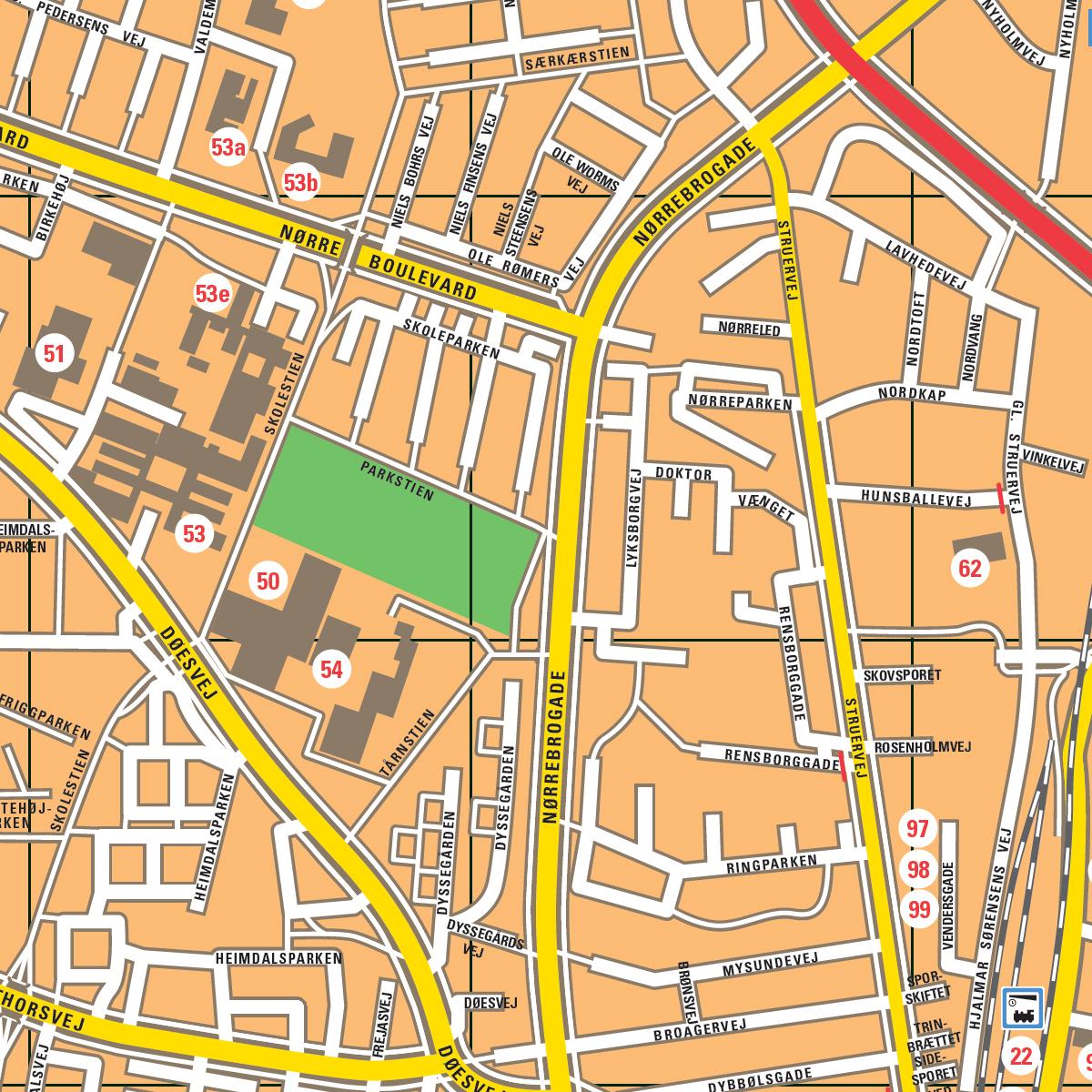 Eksempel på kort Holstebro